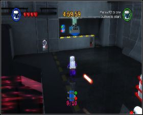 W ostatniej lokacji, przy klocku w prawym górnym narożniku - Chapter 5 - Death Star Escape - Challenges - Episode 4 - LEGO Star Wars: The Complete Saga - poradnik do gry