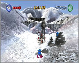 Przy drugim AT-AT - Chapter 1 - Hoth Battle - Challenges - Episode 5 - LEGO Star Wars: The Complete Saga - poradnik do gry