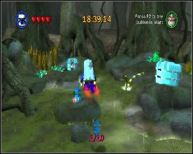 Na bagnach, na małej wysepce z lewej - Chapter 4 - Dagobah - Challenges - Episode 5 - LEGO Star Wars: The Complete Saga - poradnik do gry