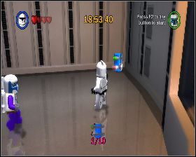 W prawym narożniku pierwszej lokacji w środku - Chapter 5 - Cloud City Trap - Challenges - Episode 5 - LEGO Star Wars: The Complete Saga - poradnik do gry