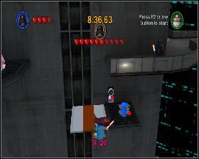 W ostatniej lokacji przy windzie, którą R2 uruchamia panelem - Chapter 5 - Cloud City Trap - Challenges - Episode 5 - LEGO Star Wars: The Complete Saga - poradnik do gry