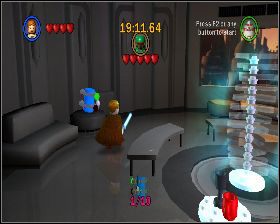 Z lewej strony pokoju, w którym pierwszy raz walczysz z Fettem - Chapter 6 - Betrayal Over Bespin - Challenges - Episode 5 - LEGO Star Wars: The Complete Saga - poradnik do gry