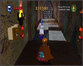 Na środku korytarza z odpadającymi panelami - Chapter 1 - Jabba's Palace - Challenges - Episode 6 - LEGO Star Wars: The Complete Saga - poradnik do gry