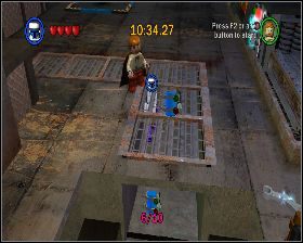 W pomieszczeniu z kratą w podłodze - Chapter 1 - Jabba's Palace - Challenges - Episode 6 - LEGO Star Wars: The Complete Saga - poradnik do gry