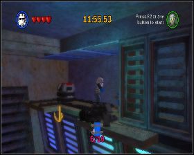 W sali z dyskoteką, na podwyższonej platformie z prawej - Chapter 2 - The Great Pit of Carkoon - Challenges - Episode 6 - LEGO Star Wars: The Complete Saga - poradnik do gry