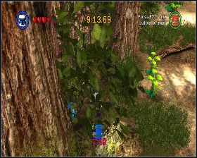 Po zniszczeniu bramy katapultą, udaj się w krzaki z lewej - Chapter 4 - The Battle of Endor - Challenges - Episode 6 - LEGO Star Wars: The Complete Saga - poradnik do gry