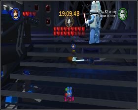 Zejdź po schodach na dół i wejdź pod podłogę - Chapter 5 - Jedi Destiny - Challenges - Episode 6 - LEGO Star Wars: The Complete Saga - poradnik do gry