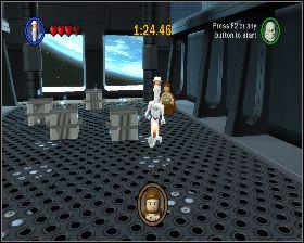 Wyjdź na korytarz i przejdź przez drugie drzwi po lewo. - Bounty Hunter Missions - Dodatki - LEGO Star Wars: The Complete Saga - poradnik do gry