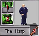 (1) i (2) - Oba punkty informują nas kolejno o zdrowiu mafiosa i gangstera - Szczegóły Gangstera w Gangsters 2 Vendetta - Gangsters 2: Vendetta - poradnik do gry