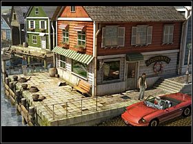 Nie wchodź do środka, tylko idź przed siebie ulicą prowadzącą na promenadę obok portu - Rozdział pierwszy (1) | Opis przejścia Black Mirror II - Black Mirror II - poradnik do gry