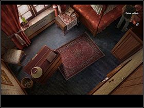 Przejdź do sypialni (drzwi w górnej części ekranu, po lewej) - Rozdział pierwszy (1) | Opis przejścia Black Mirror II - Black Mirror II - poradnik do gry