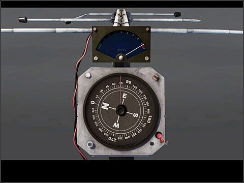 Trzymając wciśnięty LPM, obracaj tarczę kompasu, szukając miejsca na skali, gdzie dźwięk, jaki wydaje urządzenie, jest najbardziej intensywny, a wskazówka u góry przesunie się na czerwone pole po prawej - Rozdział drugi (3) | Opis przejścia Black Mirror II - Black Mirror II - poradnik do gry