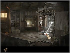 Teraz podnieś starą szmatę z podłogi przy biurku (po lewej) - Rozdział czwarty (1) | Opis przejścia Black Mirror II - Black Mirror II - poradnik do gry