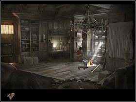 Następnie podjedź do biurka i podnieś kawałek drewna - Rozdział czwarty (1) | Opis przejścia Black Mirror II - Black Mirror II - poradnik do gry