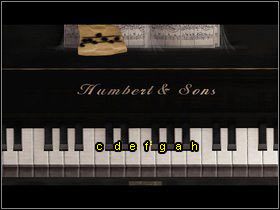 Użyj odrysu na fortepianie (dwukrotnie), Darren upewni się, że to zapis nutowy - Rozdział czwarty (1) | Opis przejścia Black Mirror II - Black Mirror II - poradnik do gry