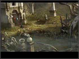 Znalazłszy się przy zrujnowanym domku letniskowym, czyli dawnej pracowni Richarda, przejdź na tyły ogrodu, do krypty - Rozdział czwarty (2) | Opis przejścia Black Mirror II - Black Mirror II - poradnik do gry