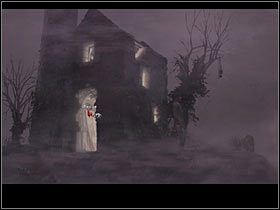 Zacznij od przyjrzenia się nagrobkowi, drzewu i wejściu do ruin latarni - Rozdział piąty (1) | Opis przejścia Black Mirror II - Black Mirror II - poradnik do gry