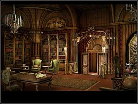 Imbryk postaw na stoliku obok biblioteczki (po lewej) - Rozdział piąty (2) | Opis przejścia Black Mirror II - Black Mirror II - poradnik do gry