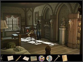 Teraz masz swobodę ruchów, wejdź zatem do pokoju Batesa i spróbuj spenetrować szuflady komody (w rogu przy oknie) - Rozdział piąty (2) | Opis przejścia Black Mirror II - Black Mirror II - poradnik do gry