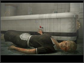 Po rozmowie z kobietą w woalce, a następnie z Batesem, przejdź do łazienki na piętrze - Rozdział szósty (1) | Opis przejścia Black Mirror II - Black Mirror II - poradnik do gry