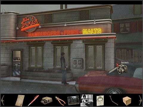 Pojawia się po zrobieniu zdjęcia śmietnikowi stojącemu po prawej, przy barze U Biby - Dodatki (5) | Opis przejścia Black Mirror II - Black Mirror II - poradnik do gry