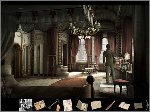 Pojawia się po zrobieniu zdjęcia pozytywce w pokoju ukrytym za drzwiami z lustrem - Dodatki (5) | Opis przejścia Black Mirror II - Black Mirror II - poradnik do gry