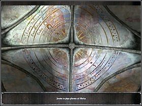 Zejdź do sali wystawowej, a nie zastawszy w niej konserwatorki, wyjdź na dziedziniec (kursor w dole ekranu) - Muzeum (1) | Bretania | Chronicles of Mystery Drzewo Życia - Chronicles of Mystery: Drzewo Życia - poradnik do gry