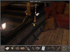 Teraz odetnij nożyczkami czubek racy i w otwartą racę wetknij pocięte kawałki maski - Scuola (2) | Wenecja | Chronicles of Mystery Drzewo Życia - Chronicles of Mystery: Drzewo Życia - poradnik do gry