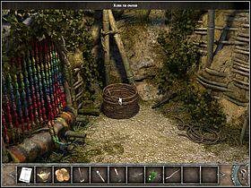 Po krótkiej rozmowie z hrabią, w której otrzymasz instrukcję, jak przyrządzić sok z owoców Drzewa Życia, skieruj się w prawo, do rozwidlenia w wiosce - Wioska | Wyspa Bimini | Chronicles of Mystery Drzewo Życia - Chronicles of Mystery: Drzewo Życia - poradnik do gry