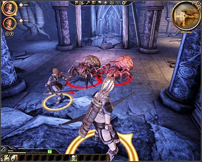 W trakcie eksploracji ruin (M2, 1) będziesz musiał przemieszczać się cały czas na zachód - Dragon Age Początek: Dalijski elf - Obóz Dalijczyków (Prolog) - Zapomniane tajemnice Starożytnych - Dragon Age: Początek - poradnik do gry