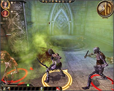 Docelowo musisz dotrzeć do miejsca, w którym znajdziesz ciekawy posąg (M2, 3) - Dragon Age Początek: Dalijski elf - Obóz Dalijczyków (Prolog) - Zapomniane tajemnice Starożytnych - Dragon Age: Początek - poradnik do gry