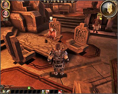 Dowiesz się, że Twoje zadanie będzie polegało na dotarciu do Oskiasa, który prawdopodobnie nie chce podzielić się zyskami ze sprzedaży przemyconych dóbr z Berahtem - Dragon Age Początek: Krasnolud plebejusz - Kurzowisko (Prolog) - Przychylność Berahta - Dragon Age: Początek - poradnik do gry