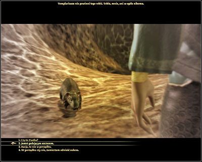 Wkrótce wpadniesz na gadającego gryzonia (M12, 2), podającego się za Myszkę - Dragon Age Początek: Katorga - Dragon Age: Początek - poradnik do gry