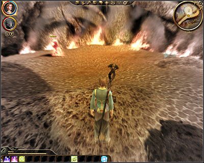 Zauważ, że Myszka przemienił się na stałe w niedźwiedzia, co zdecydowanie ułatwi Ci dalszą eksplorację Pustki - Dragon Age Początek: Katorga - Dragon Age: Początek - poradnik do gry