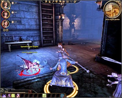 Musisz teraz zbadać całą piwnicę, przemieszczając się w przeciwnym kierunku do ruchu wskazówek zegara - Dragon Age Początek: Więzy krwi i magii - Dragon Age: Początek - poradnik do gry