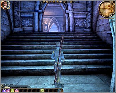 Skorzystaj z północnych drzwi, przy których automatycznie zniesiona zostanie magiczna bariera (M14, 7) - Dragon Age Początek: Więzy krwi i magii - Dragon Age: Początek - poradnik do gry