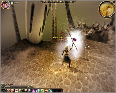 Niezależnie od wyboru ścieżek dialogowych zainicjujesz pierwszą walkę z Demonem pożądania , który opętał Connora - Dragon Age Początek: Arl Redcliffe (2) - Dragon Age: Początek - poradnik do gry