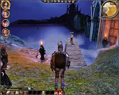 Opis: Po dotarciu do [Przystań na jeziorze Kalenhad ] (M32, 1) zbliż się do mola i porozmawiaj z templariuszem Carrollem (M32, 2) - Dragon Age Początek: Przerwany krąg (1) - Dragon Age: Początek - poradnik do gry