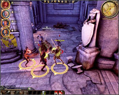Niedługo po znalezieniu się w nowym miejscu (M33, 7) utniesz sobie krótką pogawędkę z Owainem - Dragon Age Początek: Przerwany krąg (1) - Dragon Age: Początek - poradnik do gry