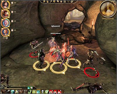 Musisz na początek kierować się na południe (M45, 1) i dopiero po pokonaniu dłuższego dystansu skręcić na wschód - Dragon Age Początek: Natura bestii (2) - Dragon Age: Początek - poradnik do gry