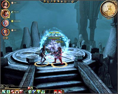 Uważaj ponieważ począwszy od tego miejsca będziesz także wpadał na kultystów skrytobójców , tak więc musisz zachować czujność - Dragon Age Początek: Urna Świętych Prochów (3) - Dragon Age: Początek - poradnik do gry
