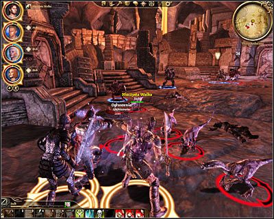 Z czasem zaczniesz też wpadać na głębinowce , lecz stworkami tymi nie musisz się przejmować - Książęca łaska - pierwsze zadanie | Questy - Orzammar | Dragon Age Początek - Dragon Age: Początek - poradnik do gry