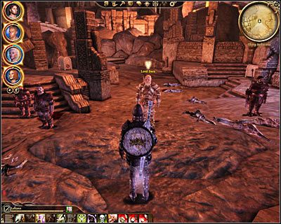 Po zlikwidowaniu wszystkich bestii będziesz mógł porozmawiać z lordem (M55, 4) i przekazać mu dokument - Książęca łaska - pierwsze zadanie | Questy - Orzammar | Dragon Age Początek - Dragon Age: Początek - poradnik do gry