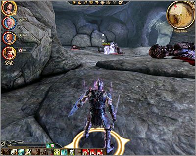 Po drodze będziesz świadkiem dwóch bitew (M57, 2) pomiędzy pająkami oraz potworami , z którymi walczyłeś do tej pory - Patronka swego rodu (2) | Questy - Orzammar | Dragon Age Początek - Dragon Age: Początek - poradnik do gry