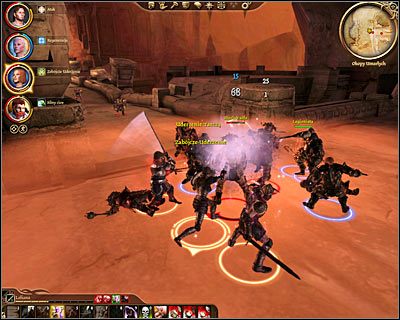 Ruszaj na południe, a po kilku chwilach dotrzesz do miejsca, w którym bronią się sojusznicze oddziały (M58, 2) - Patronka swego rodu (3) | Questy - Orzammar | Dragon Age Początek - Dragon Age: Początek - poradnik do gry