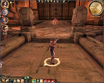 Jak się zapewne domyślasz, musisz teraz skorzystać ze znajdującego się w tym miejscu mostu, tak by przedostać się bezpiecznie na drugi brzeg (M58, 3) - Patronka swego rodu (3) | Questy - Orzammar | Dragon Age Początek - Dragon Age: Początek - poradnik do gry