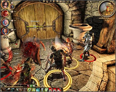 Zlikwidowanie Sir Cauthrien nie załatwi niestety problemu, bo wymagane będzie rozprawienie się ze wszystkimi pozostałymi przeciwnikami stojącymi przy wyjściu - Dragon Age Początek: Ratunek dla królowej (2) (Denerim) - Dragon Age: Początek - poradnik do gry