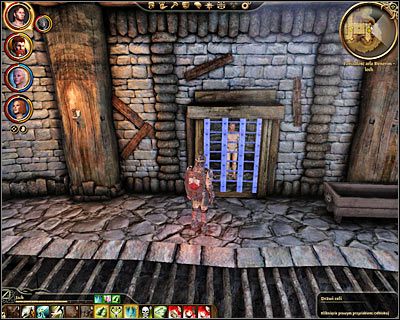 Wejdź teraz do pomieszczenia z celami i zbliż się do tej, w której więziony jest Rexel (M74, 5) - Dragon Age Początek: Zaginiony w akcji (Denerim) - Dragon Age: Początek - poradnik do gry