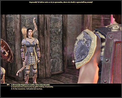 Po znalezieniu się w [Denerim - Elfie obcowisko - Tevinterski magazyn ] (M68, 7) zostaniesz automatycznie zatrzymany przez Deverę i jej ludzi - Dragon Age Początek: Wzburzenie w obcowisku (Denerim) - Dragon Age: Początek - poradnik do gry