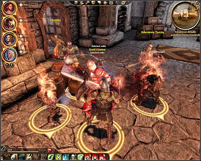Klucza użyj do odblokowania pobliskich drzwi (M75, 9), ale uważaj na nową pułapkę, na którą natrafisz w tym korytarzu - Dragon Age Początek: Fala przestępstw (2) (Denerim) - Dragon Age: Początek - poradnik do gry